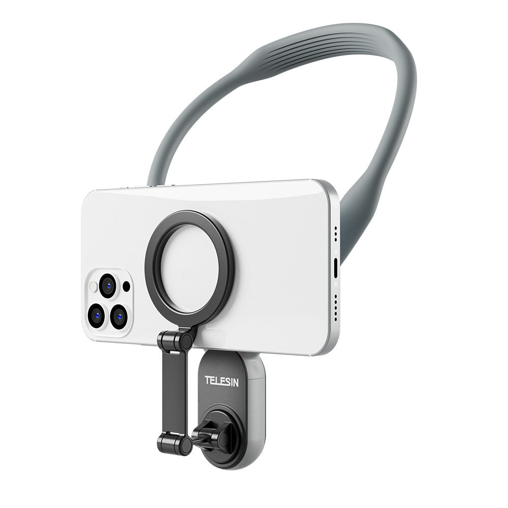 Silicone Phone Magnetic Neck Mount Quick Release Hold For Phone Magsafe Magnetic Suction Cell Phone Neck Hanging Bracket EcoVital Hub
