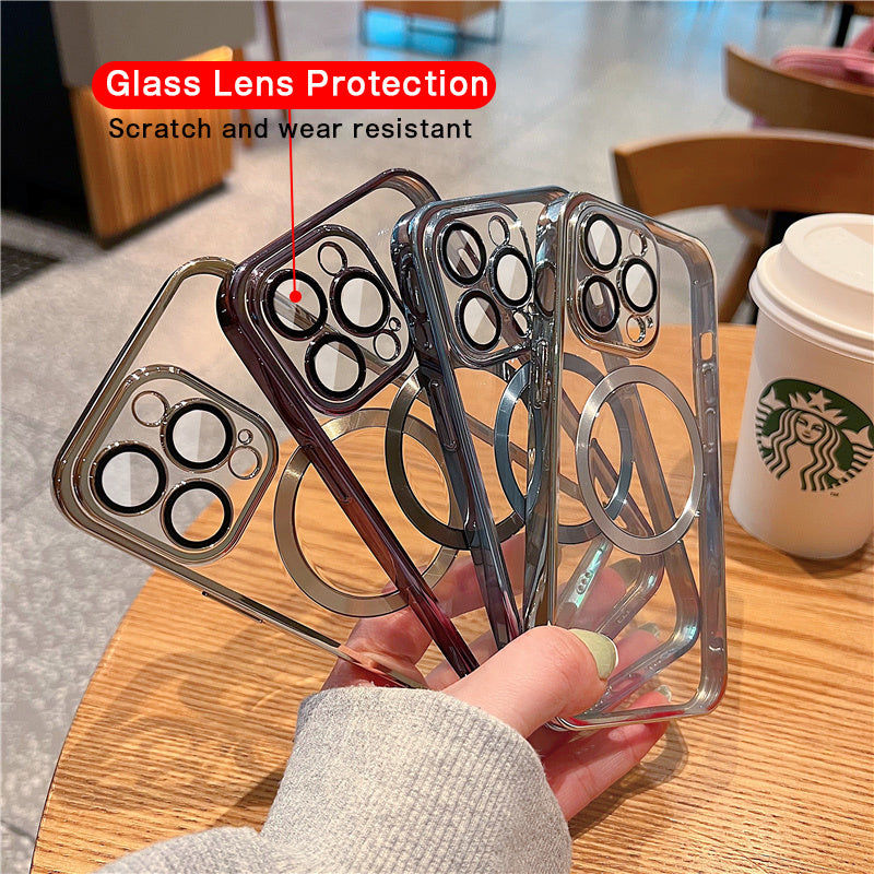 Phone Case With Camera Protector Advanced Electroplating Integrated With Lens Protector Phone Case For Iphone12 13promax Simple 11 Soft EcoVital Hub