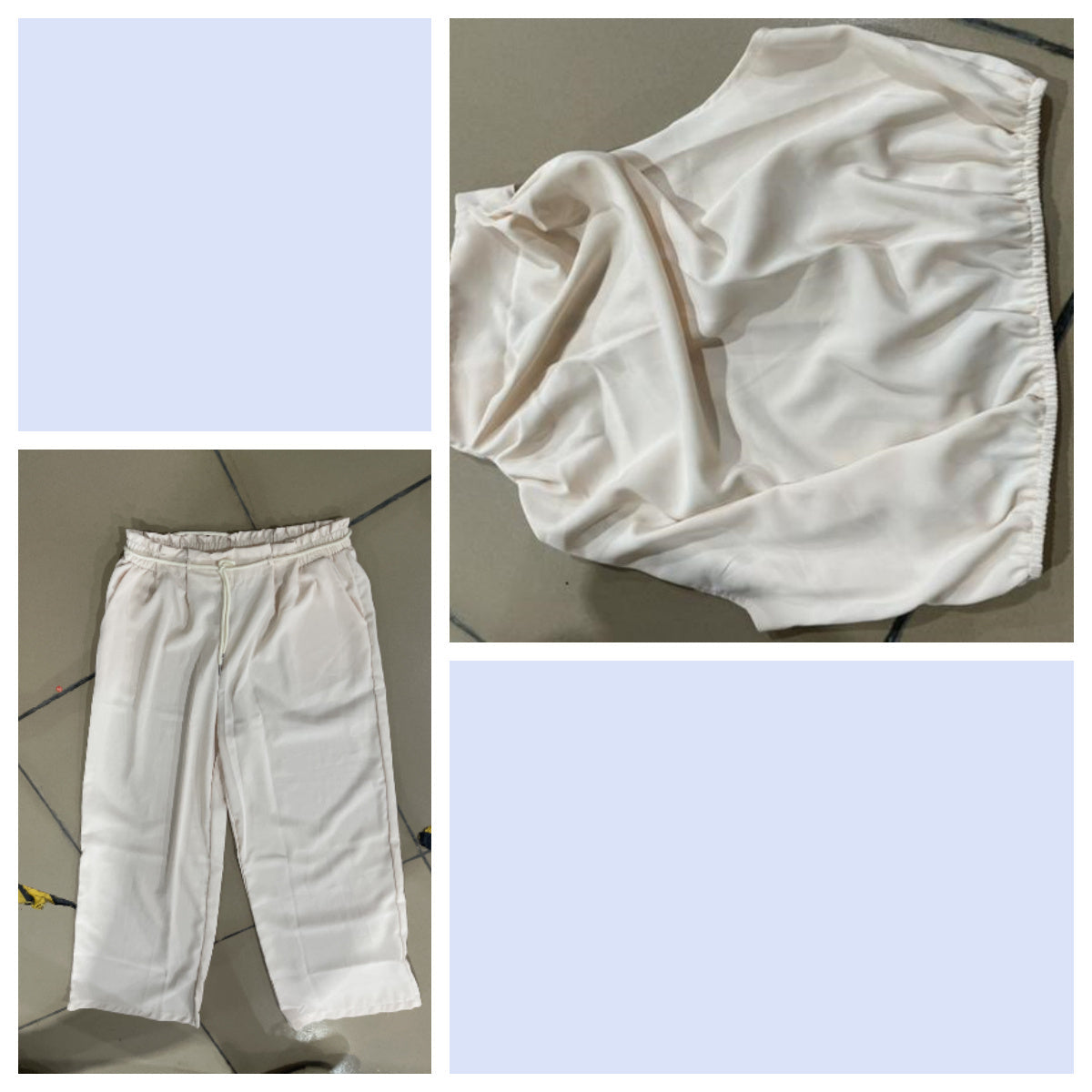 Summer Suits Casual Sleeveless Midriff-baring Top And Wide Leg Pants 2pcs Set Womens Clothing EcoVital Hub