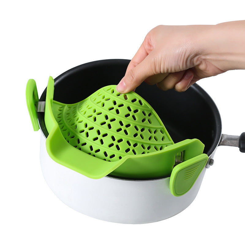Kitchen Gadgets Silicone Pot Side Drain Stopper EcoVital Hub