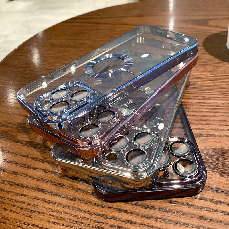 Phone Case With Camera Protector Advanced Electroplating Integrated With Lens Protector Phone Case For Iphone12 13promax Simple 11 Soft EcoVital Hub