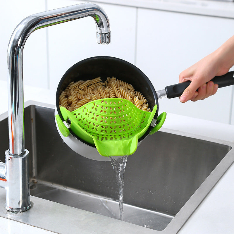Kitchen Gadgets Silicone Pot Side Drain Stopper EcoVital Hub