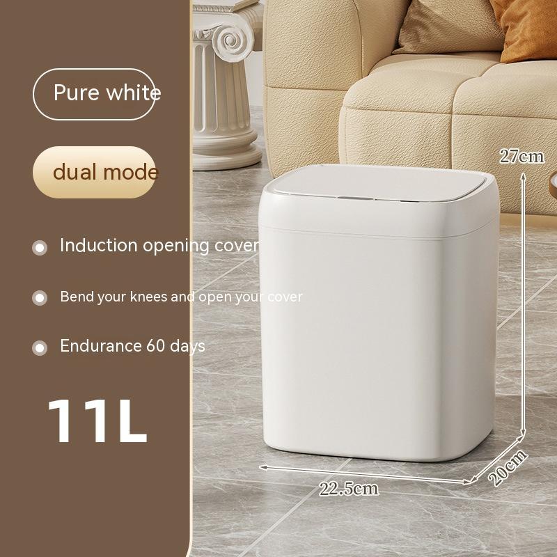 Smart Trash Can With Lid For Bedroom And Living Room Kitchen Storage Box Trash Can Induction Small Car Box Automatic Smart Dustbin Smart Trash Bin EcoVital Hub