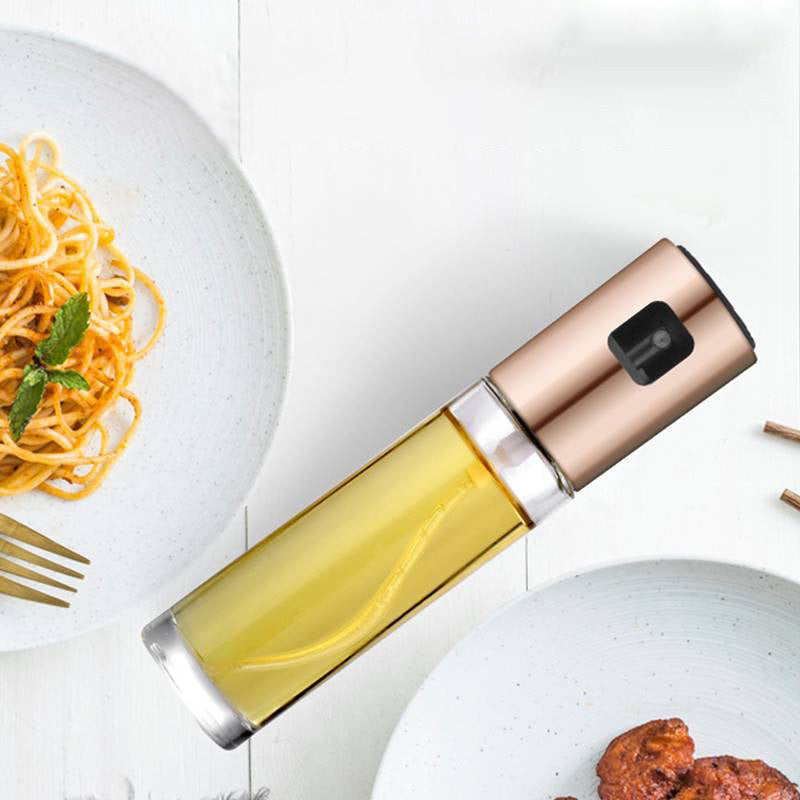 BBQ Healthy Kitchen Cooking Oil Vinegar Spray Bottle Push Type Oil Spray BottlePump Oil Tank Leakproof BBQ Sprayer BBQ Tools Kitchen Gadgets EcoVital Hub