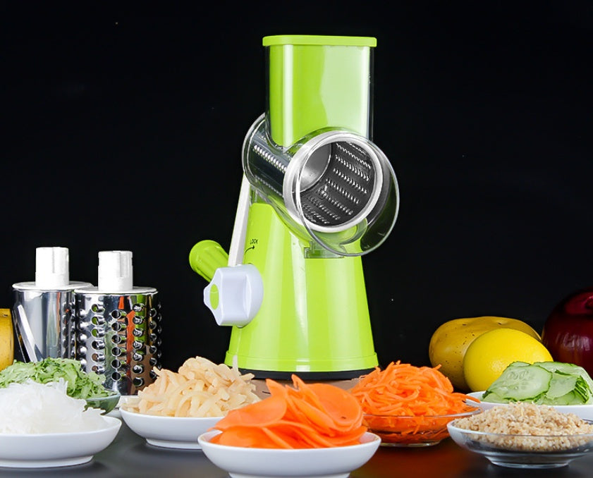 Manual Kitchen Accessories Multifunctional Round Mandoline Potato Slicer Vegetable Cutter Slicer Cheese Kitchen Gadgets EcoVital Hub