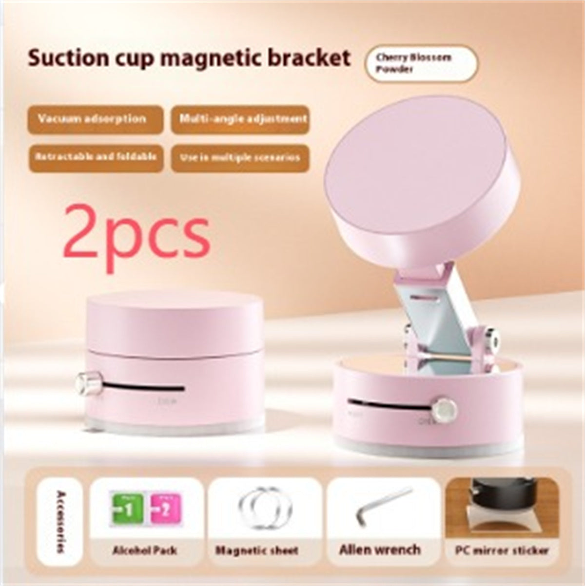 Foldable Magnetic Vacuum Car Phone Holder Foldable Suction Cup With Suction Cup Hands-Free Navigation For Smart Phone EcoVital Hub