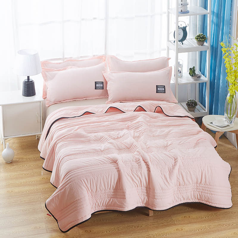 Cooling Blankets Pure Color Summer Quilt Plain Summer Cool Quilt Compressible Air-conditioning Quilt Quilt Blanket EcoVital Hub