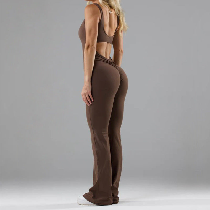 Tight Yoga Bodysuit Casual Hollow Seamless Womens Clothing EcoVital Hub