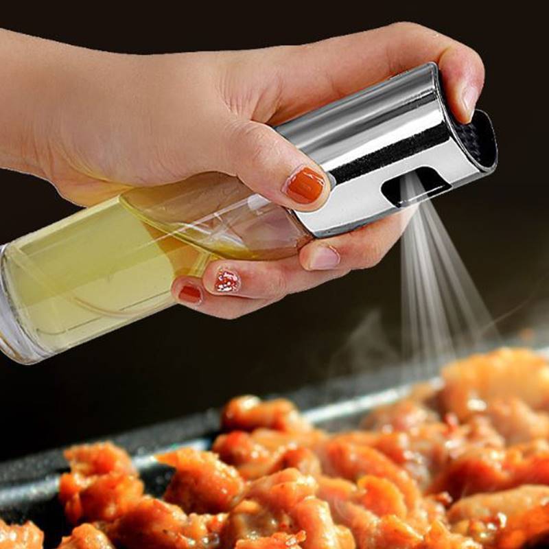 BBQ Healthy Kitchen Cooking Oil Vinegar Spray Bottle Push Type Oil Spray BottlePump Oil Tank Leakproof BBQ Sprayer BBQ Tools Kitchen Gadgets EcoVital Hub