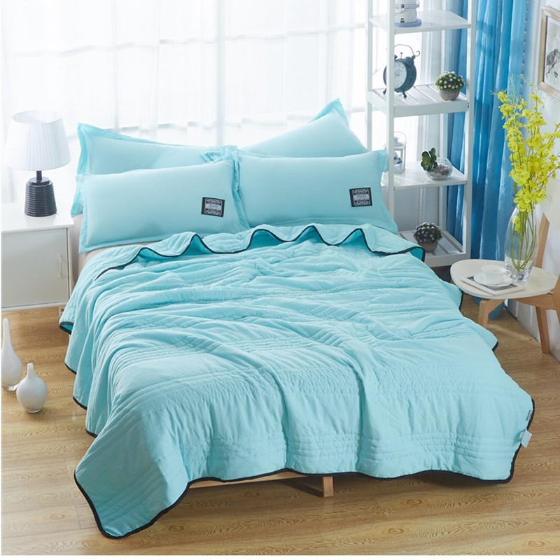 Cooling Blankets Pure Color Summer Quilt Plain Summer Cool Quilt Compressible Air-conditioning Quilt Quilt Blanket EcoVital Hub