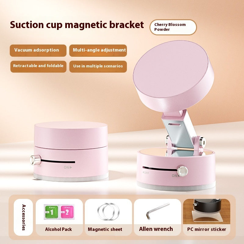 Foldable Magnetic Vacuum Car Phone Holder Foldable Suction Cup With Suction Cup Hands-Free Navigation For Smart Phone EcoVital Hub