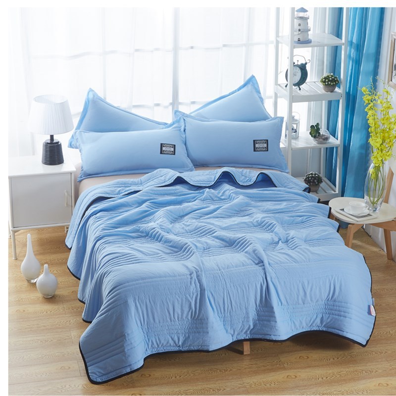 Cooling Blankets Pure Color Summer Quilt Plain Summer Cool Quilt Compressible Air-conditioning Quilt Quilt Blanket EcoVital Hub