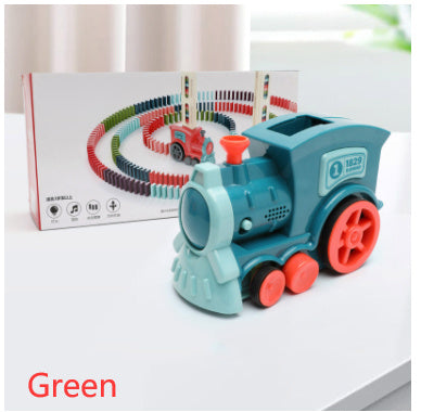 Domino Train Toys Baby Toys Car Puzzle Automatic Release Licensing Electric Building Blocks Train Toy EcoVital Hub
