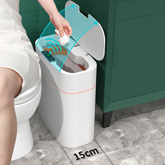 Smart Trash Can With Lid For Bedroom And Living Room Kitchen Storage Box Trash Can Induction Small Car Box Automatic Smart Dustbin Smart Trash Bin EcoVital Hub
