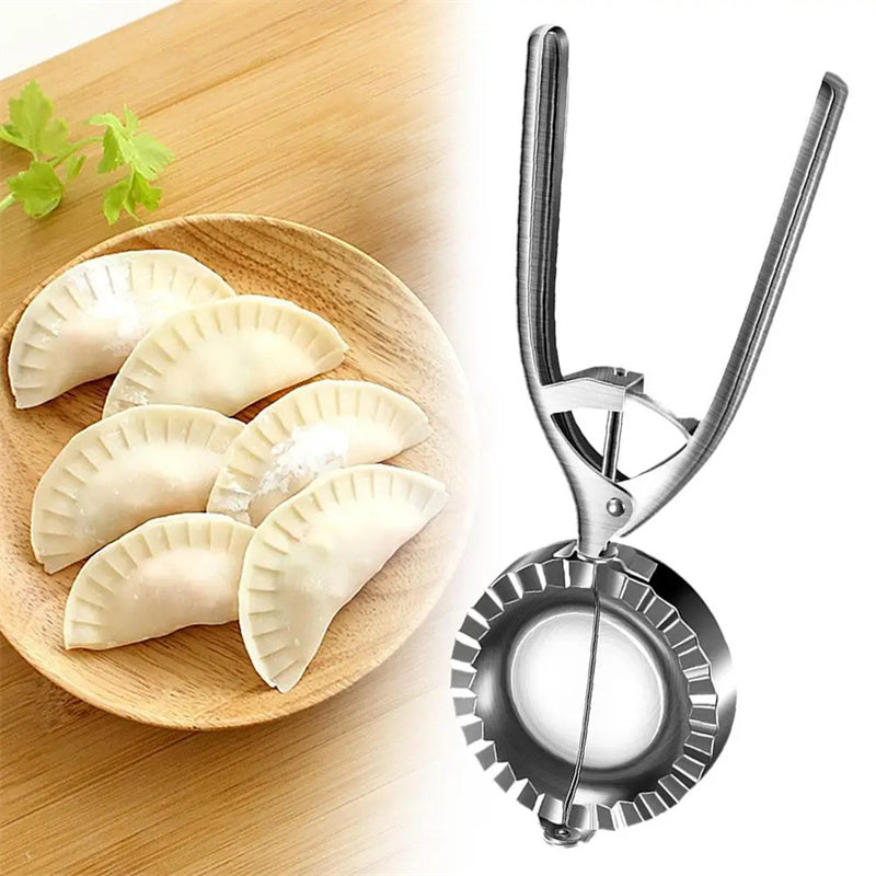 Kitchen Dumpling Mold Stainless Steel Dumpling Machine Pressing Home Baking Tool Skin Press Tool Dumpling Noodle Manual Kitchen Gadgets EcoVital Hub