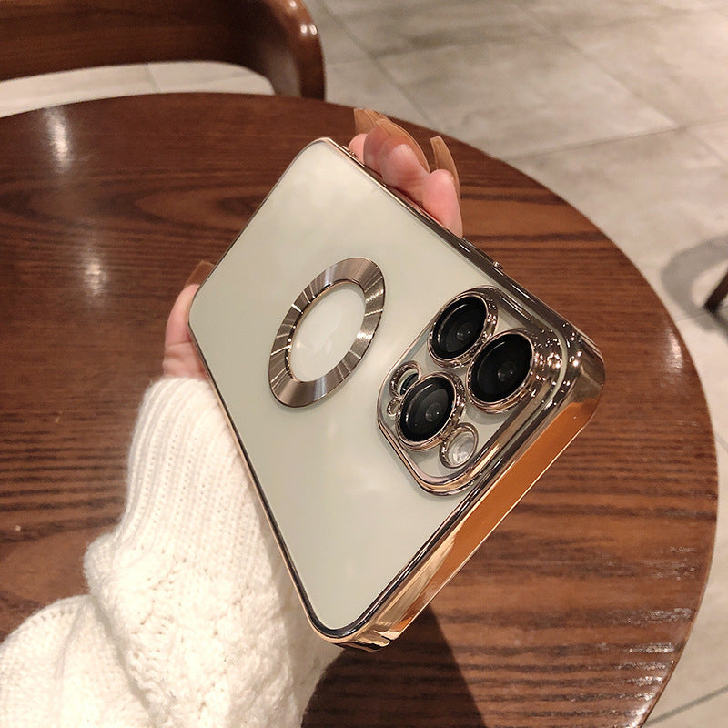 Phone Case With Camera Protector Advanced Electroplating Integrated With Lens Protector Phone Case For Iphone12 13promax Simple 11 Soft EcoVital Hub