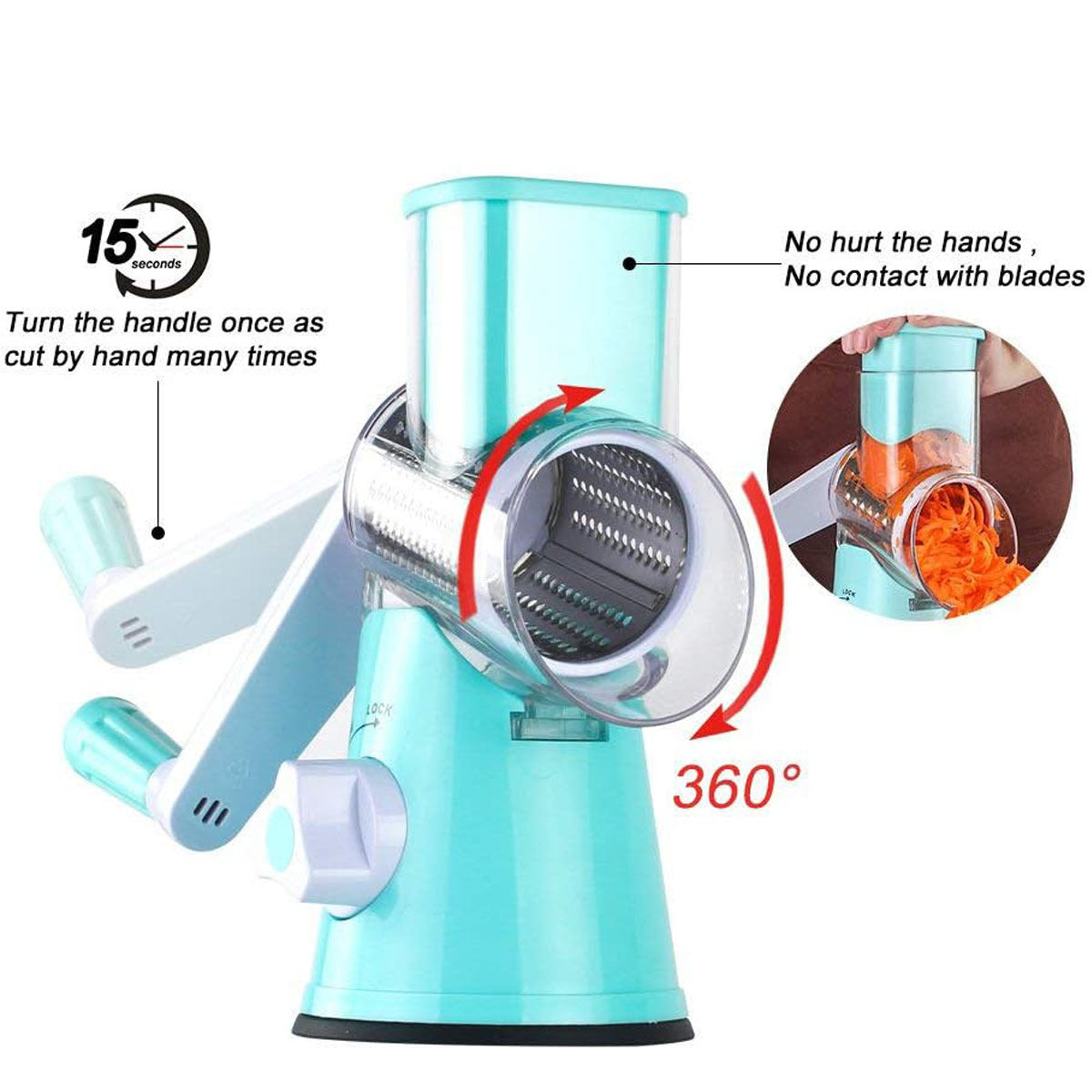 Manual Kitchen Accessories Multifunctional Round Mandoline Potato Slicer Vegetable Cutter Slicer Cheese Kitchen Gadgets EcoVital Hub