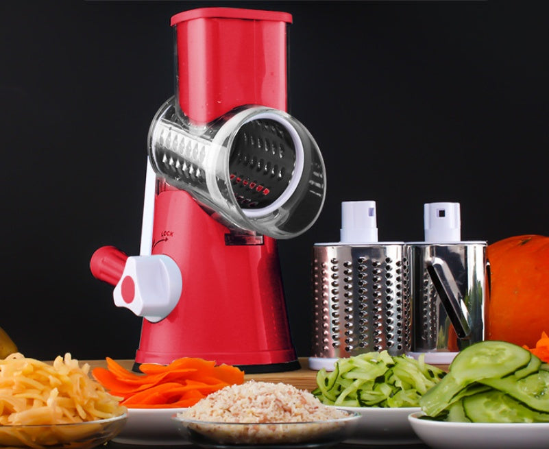 Manual Kitchen Accessories Multifunctional Round Mandoline Potato Slicer Vegetable Cutter Slicer Cheese Kitchen Gadgets EcoVital Hub