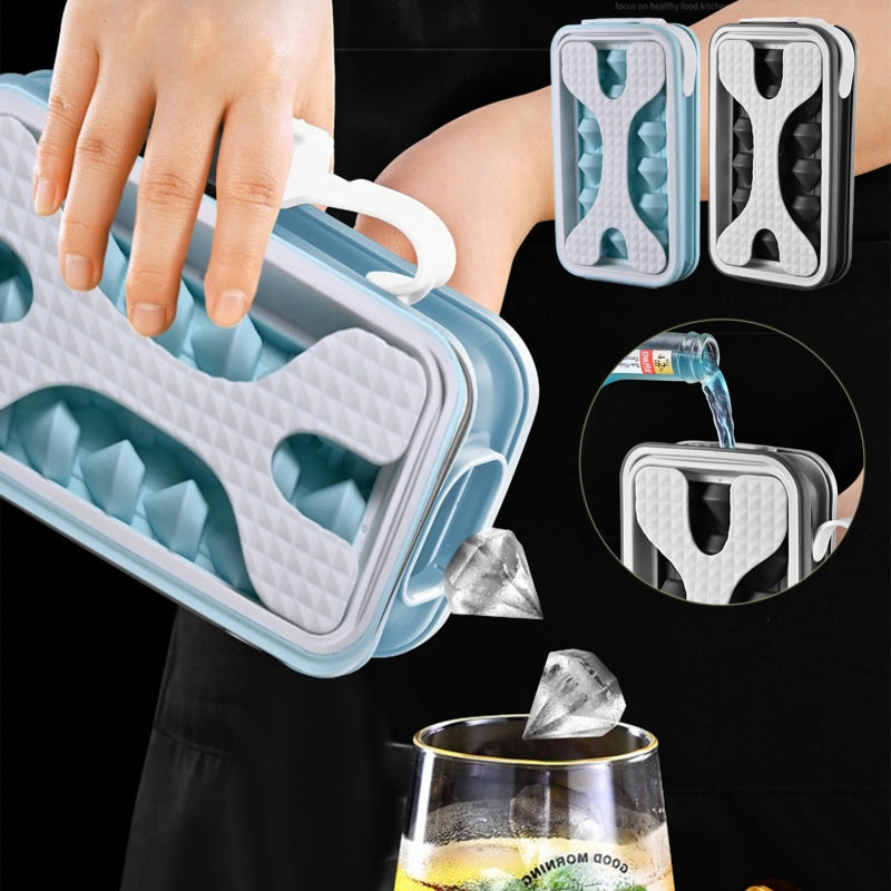 2in1 Portable Silicone Ice Ball Mold Ice Maker Water Bottle Ice Cube Mould Bottle Creative Ice Ball Diamond Curling Summer Kitchen Gadgets EcoVital Hub