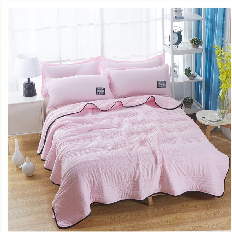 Cooling Blankets Pure Color Summer Quilt Plain Summer Cool Quilt Compressible Air-conditioning Quilt Quilt Blanket EcoVital Hub