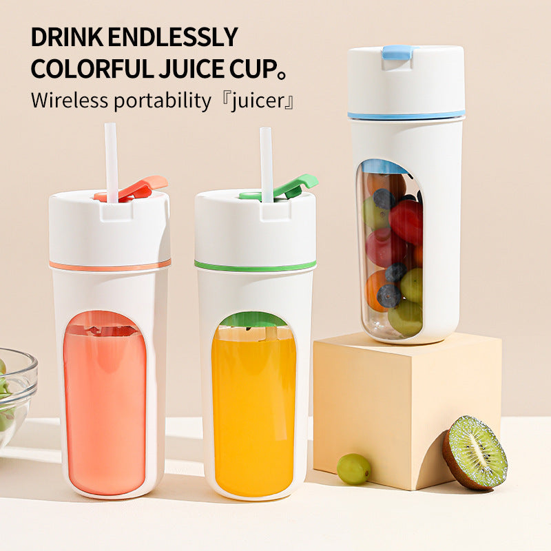 Kitchen Electric Juicer USB Charging Wireless Juices Blender Fruit Orange Mixer Squeezer Machine Ice Crush Cup Food Processor EcoVital Hub