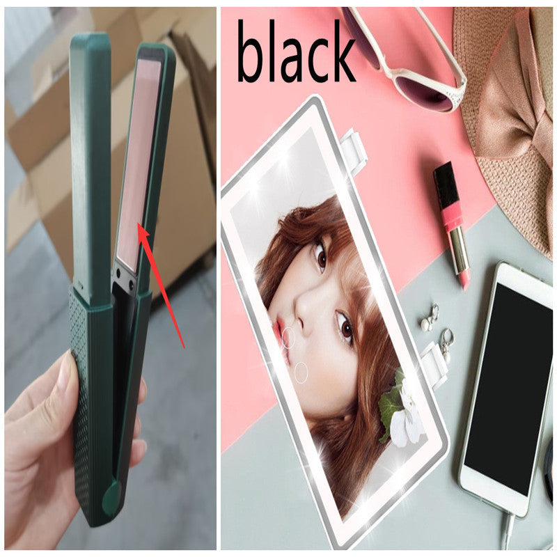 Hair Straightener Cordless Usb Hair Straightener Mini Ceramics Hair Curler 3 Constant Temperature Portable Flat Iron For Travel EcoVital Hub
