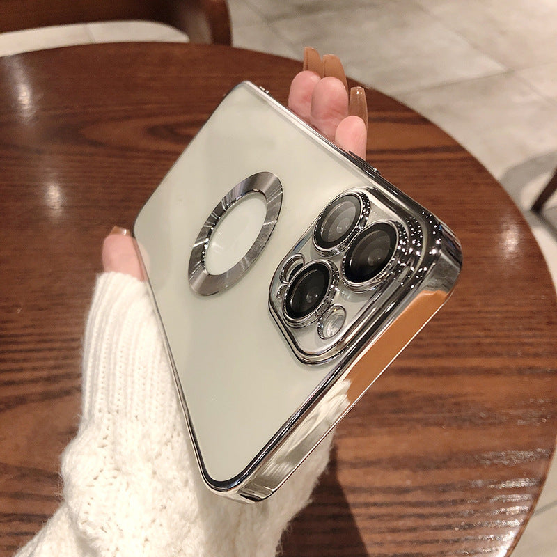 Phone Case With Camera Protector Advanced Electroplating Integrated With Lens Protector Phone Case For Iphone12 13promax Simple 11 Soft EcoVital Hub