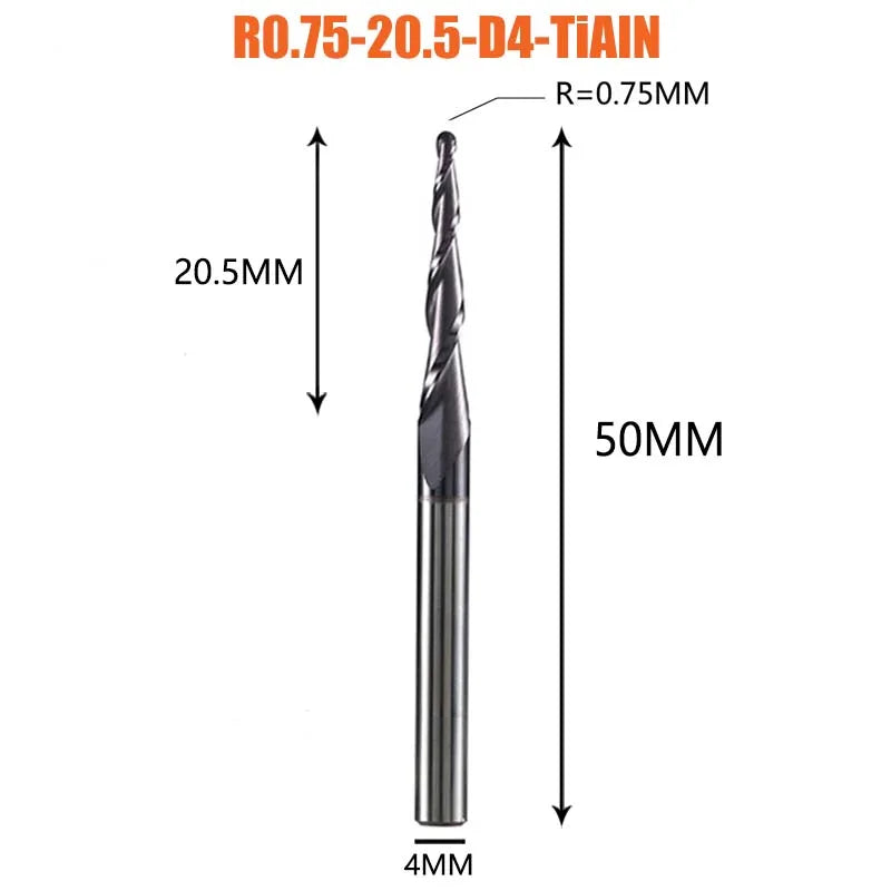 DIY Maker's Dream: Taper Ball Nose End Mill CutterDIY tools EcoVital Hub