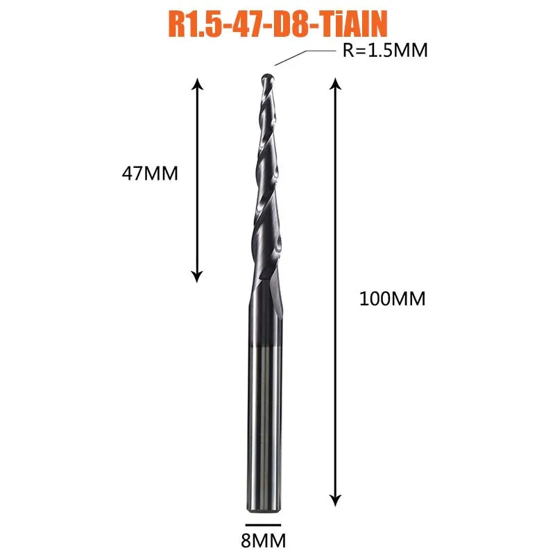 DIY Maker's Dream: Taper Ball Nose End Mill CutterDIY tools EcoVital Hub