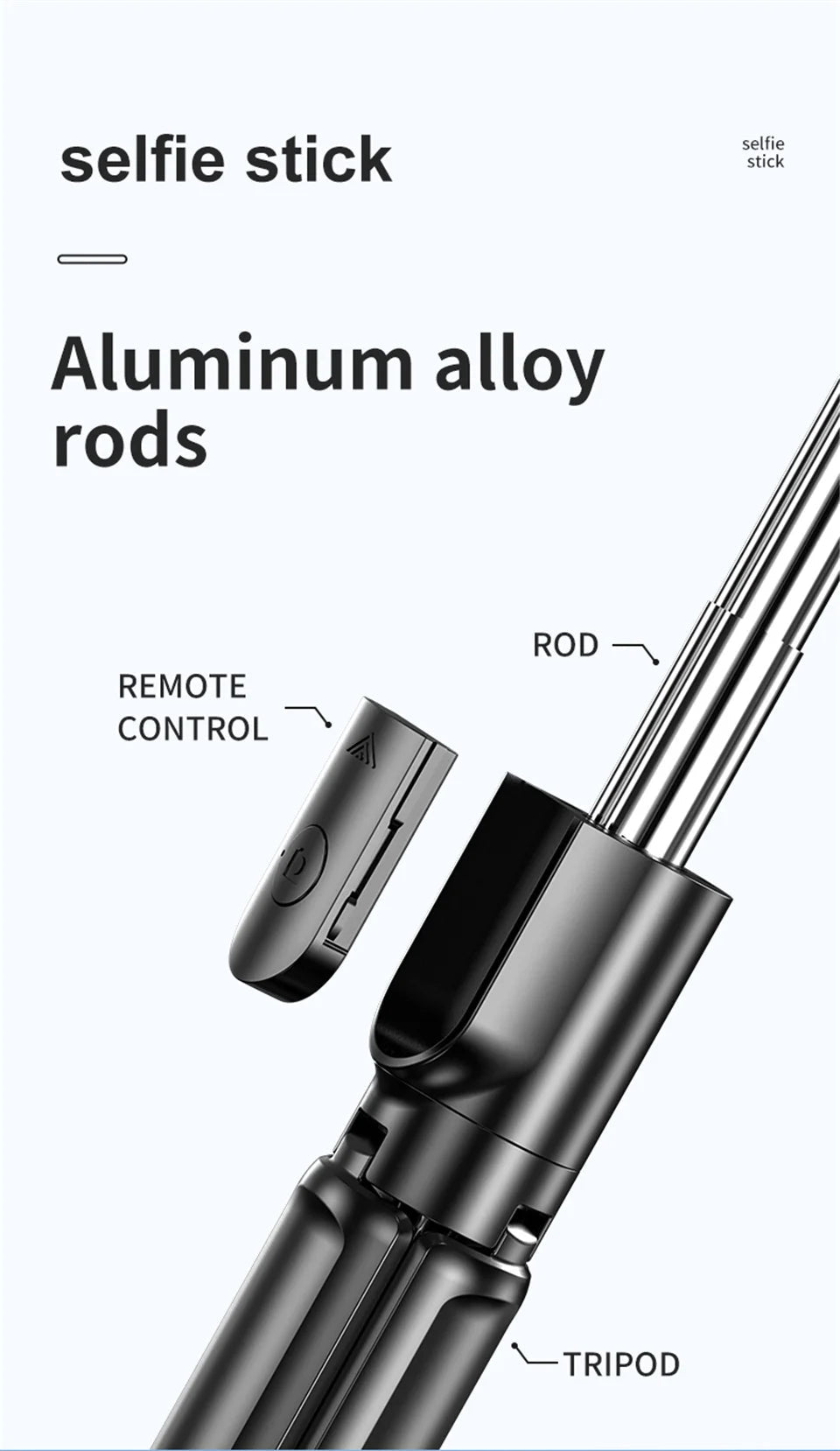 TikTok Creator's Wireless Selfie Stick Tripod - Viral Content Made Easy EcoVital Hub