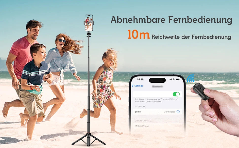 TikTok Creator's Ultimate Selfie Stick Tripod - 130cm Portable Tripod for Smartphone Photography EcoVital Hub