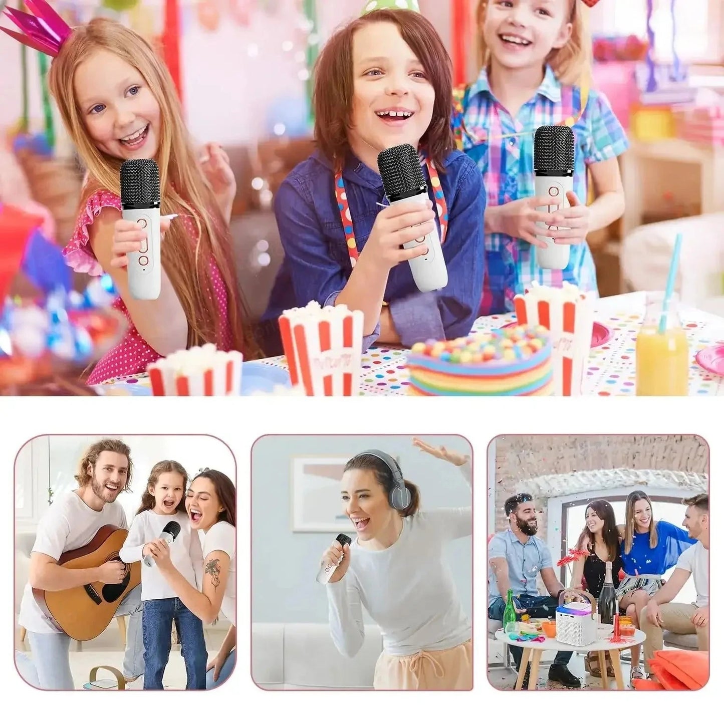 TikTok Karaoke: Portable Wireless Bluetooth Speaker With Microphone EcoVital Hub
