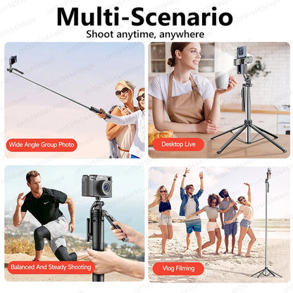 TOKQI Professional Extendable Tripod for TikTok Creators - Bluetooth Remote, 1/4'' Screw, Phone Holder, 72inch MonopodTOKQI Professional Tripod EcoVital Hub