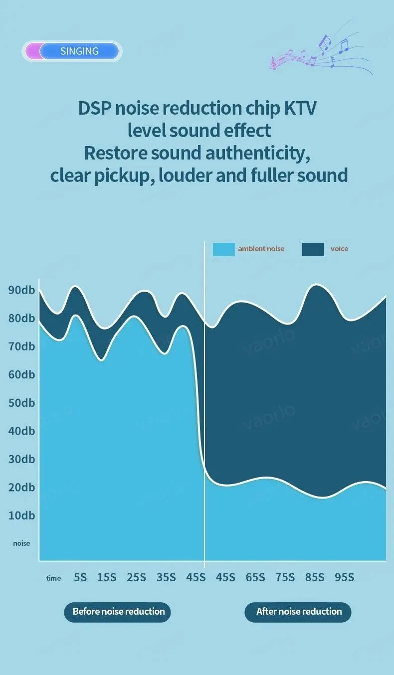 TikTok Karaoke: Portable Wireless Bluetooth Speaker With Microphone EcoVital Hub