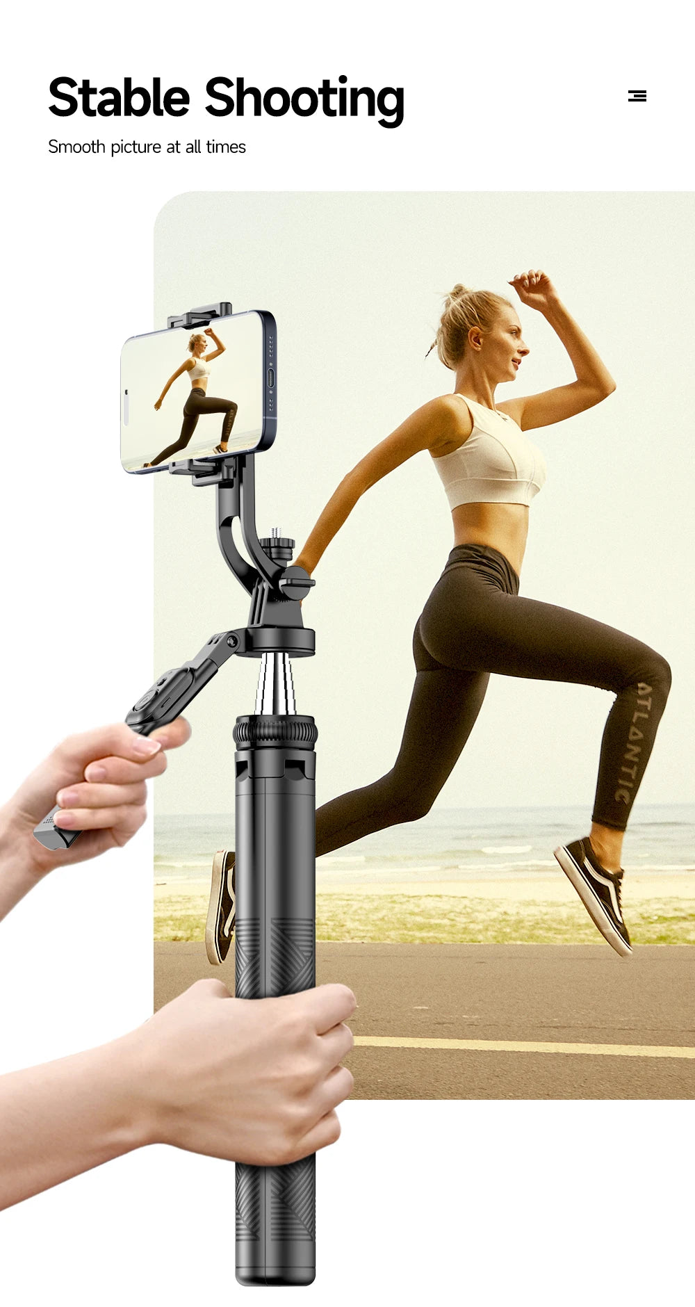 TOKQI Professional Extendable Tripod for TikTok Creators - Bluetooth Remote, 1/4'' Screw, Phone Holder, 72inch MonopodTOKQI Professional Tripod EcoVital Hub