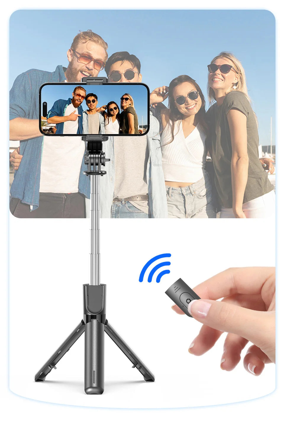 TikTok Live Broadcast Mini Selfie Stick Tripod Stand - Perfect for Mobile Content Creators EcoVital Hub