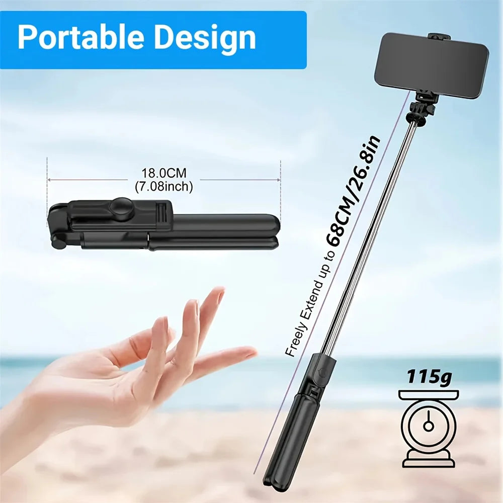 TikTok Selfie Stick - Wireless Bluetooth Remote - Portable Smartphone Stand EcoVital Hub