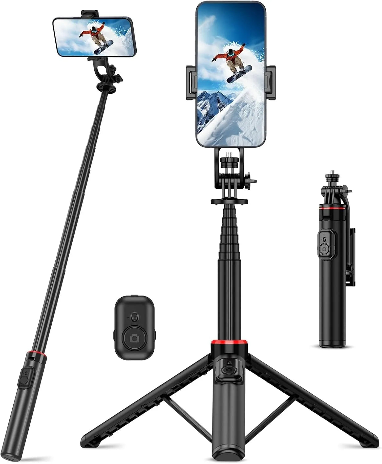 TikTok Creator's Ultimate Selfie Stick Tripod - 130cm Portable Tripod for Smartphone Photography EcoVital Hub