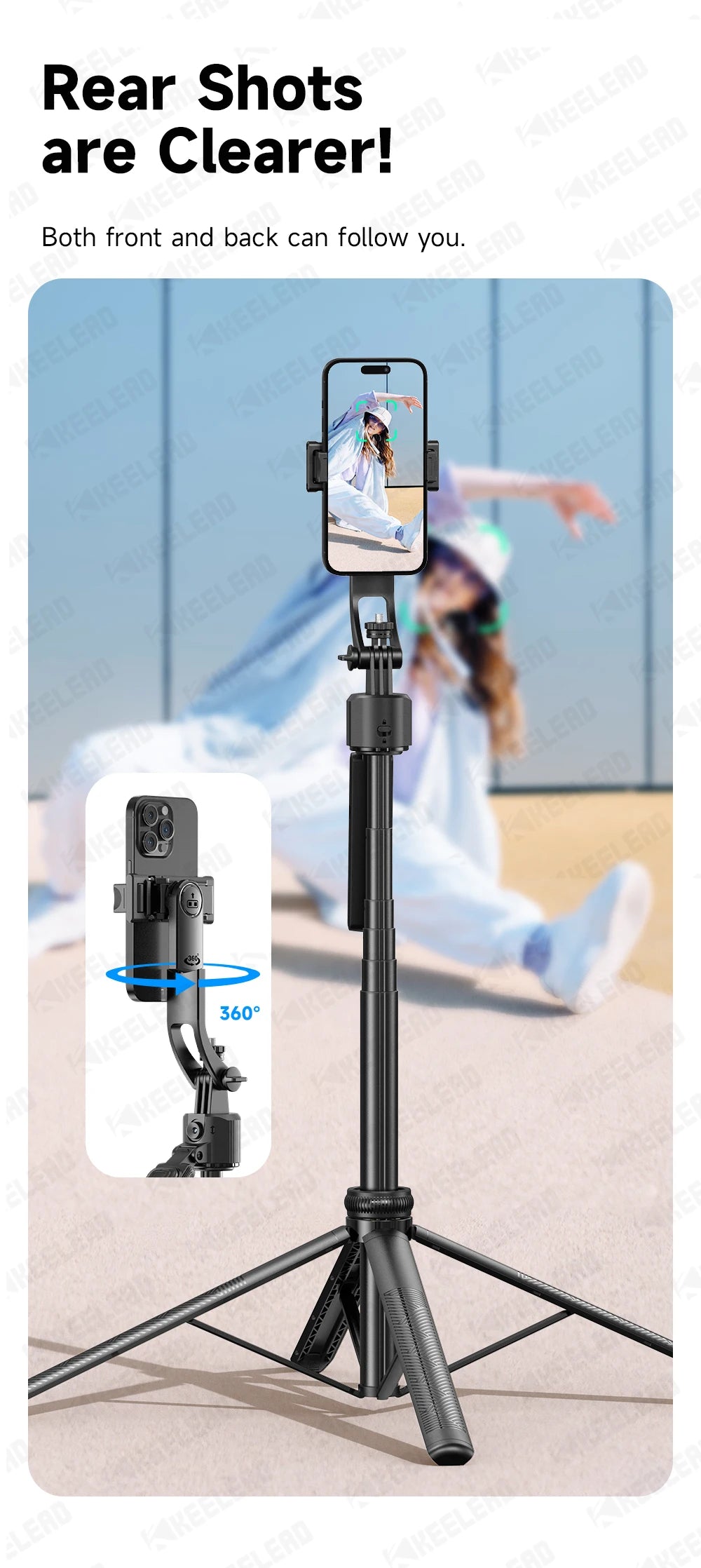TikTok Creator's Ultimate Tool: 360°Auto-Rotation Shooting TripodTikTok creator Tool EcoVital Hub