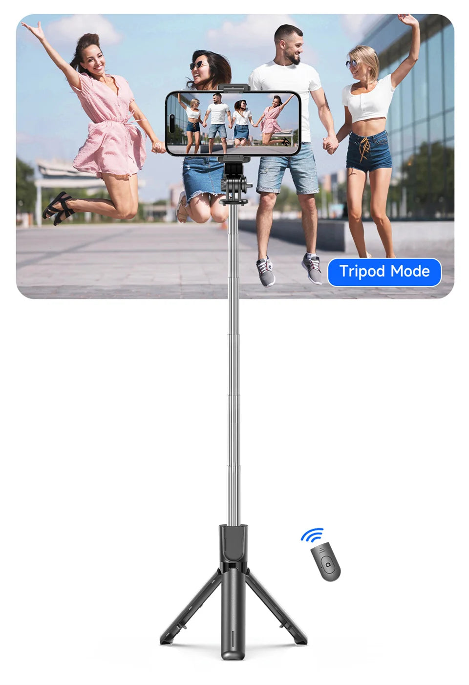 TikTok Live Broadcast Mini Selfie Stick Tripod Stand - Perfect for Mobile Content Creators EcoVital Hub