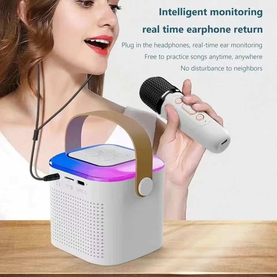 TikTok Karaoke: Portable Wireless Bluetooth Speaker With Microphone EcoVital Hub