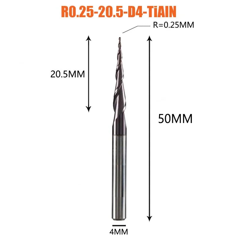 DIY Maker's Dream: Taper Ball Nose End Mill CutterDIY tools EcoVital Hub