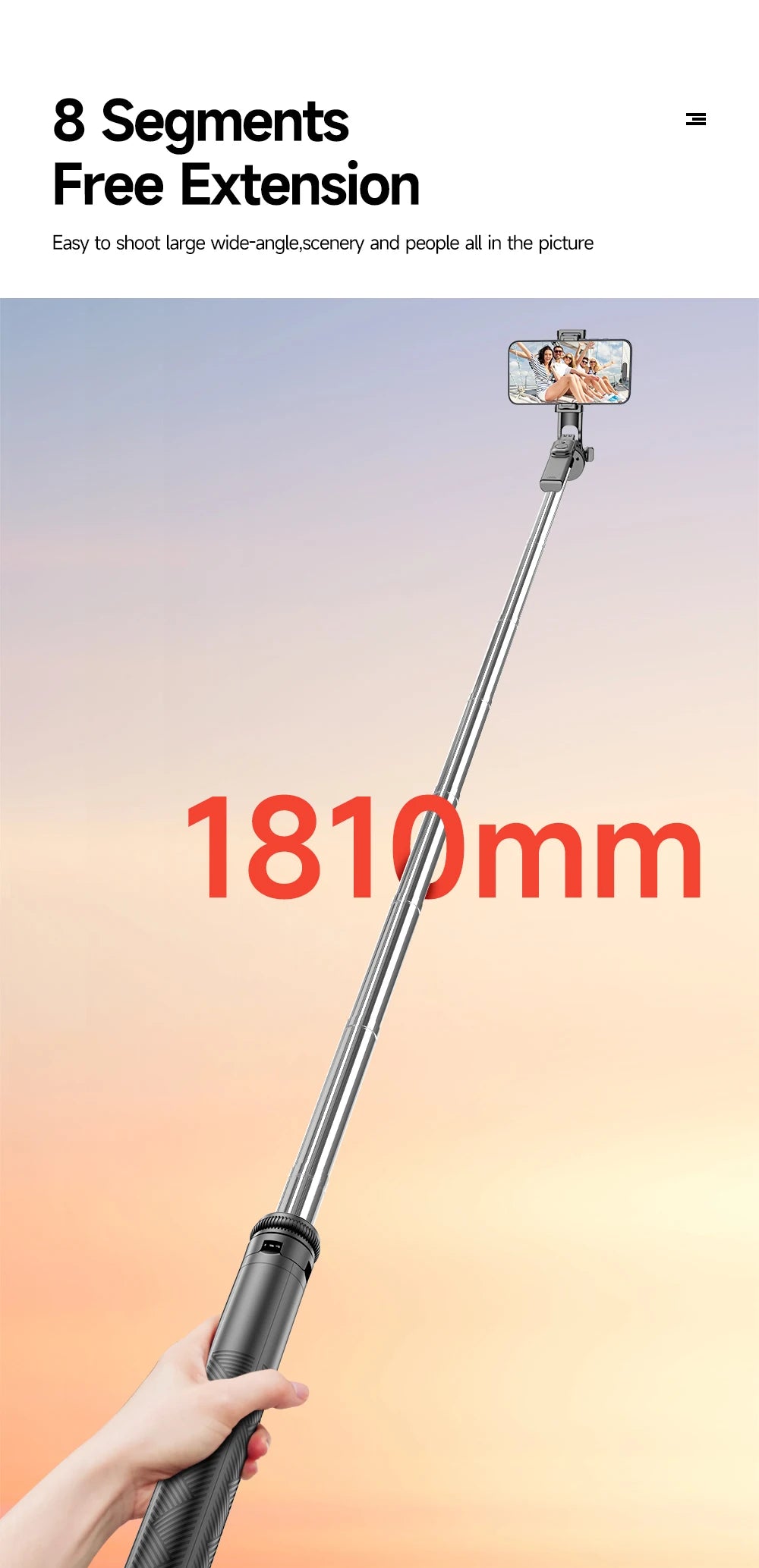 TOKQI Professional Extendable Tripod for TikTok Creators - Bluetooth Remote, 1/4'' Screw, Phone Holder, 72inch MonopodTOKQI Professional Tripod EcoVital Hub