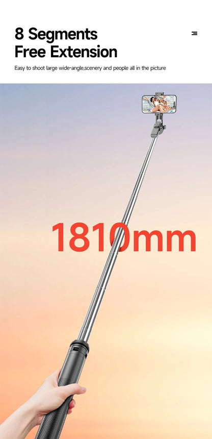 TOKQI Professional Extendable Tripod for TikTok Creators - Bluetooth Remote, 1/4'' Screw, Phone Holder, 72inch MonopodTOKQI Professional Tripod EcoVital Hub