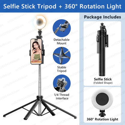 TOKQI Professional Extendable Tripod for TikTok Creators - Bluetooth Remote, 1/4'' Screw, Phone Holder, 72inch MonopodTOKQI Professional Tripod EcoVital Hub