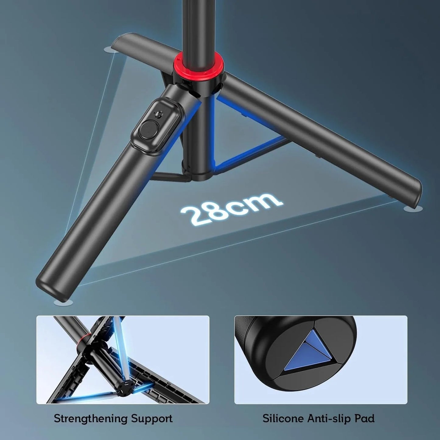 TikTok Creator's Ultimate Selfie Stick Tripod - 130cm Portable Tripod for Smartphone Photography EcoVital Hub