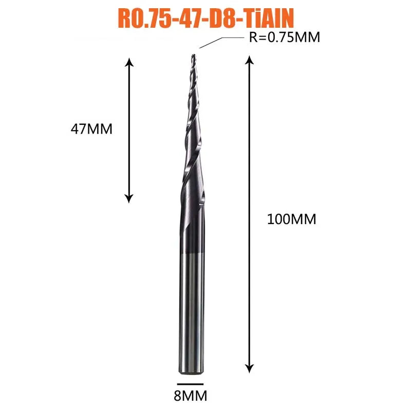 DIY Maker's Dream: Taper Ball Nose End Mill CutterDIY tools EcoVital Hub