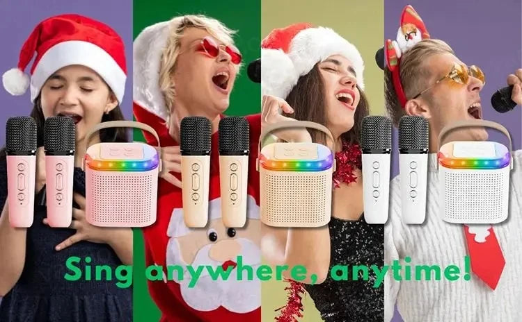 TikTok Karaoke: Portable Wireless Bluetooth Speaker With Microphone EcoVital Hub