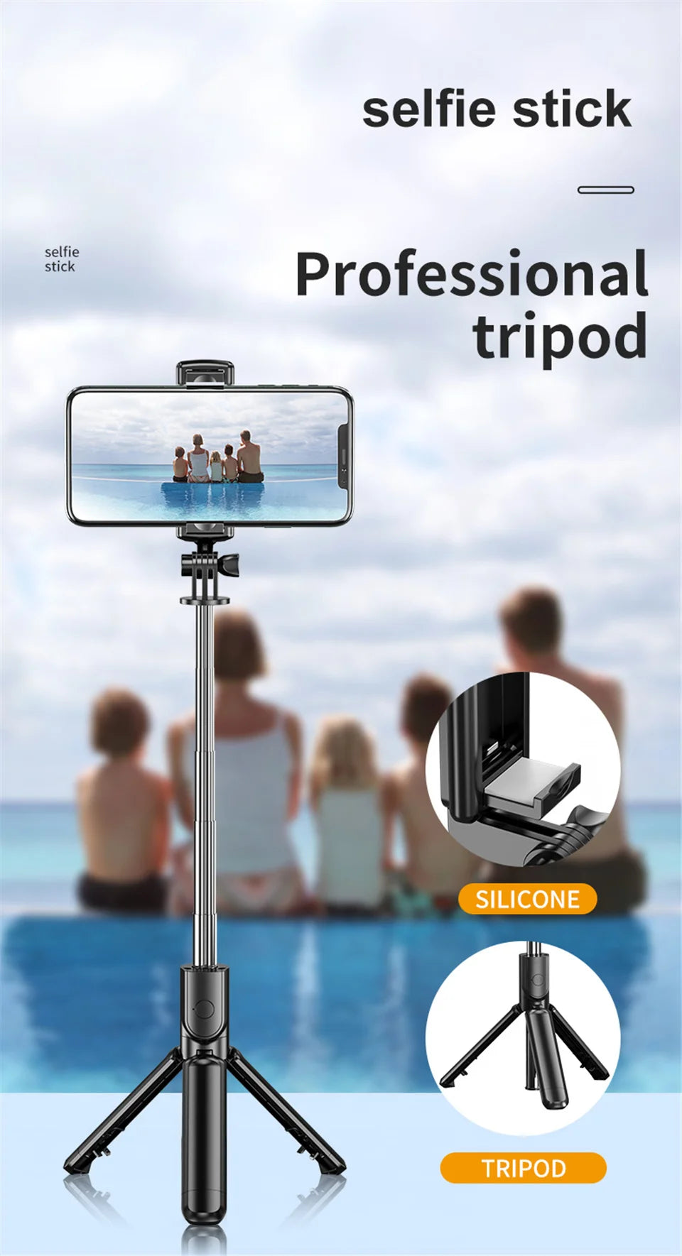TikTok Creator's Wireless Selfie Stick Tripod - Viral Content Made Easy EcoVital Hub