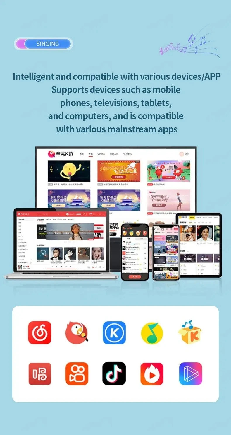 TikTok Karaoke: Portable Wireless Bluetooth Speaker With Microphone EcoVital Hub